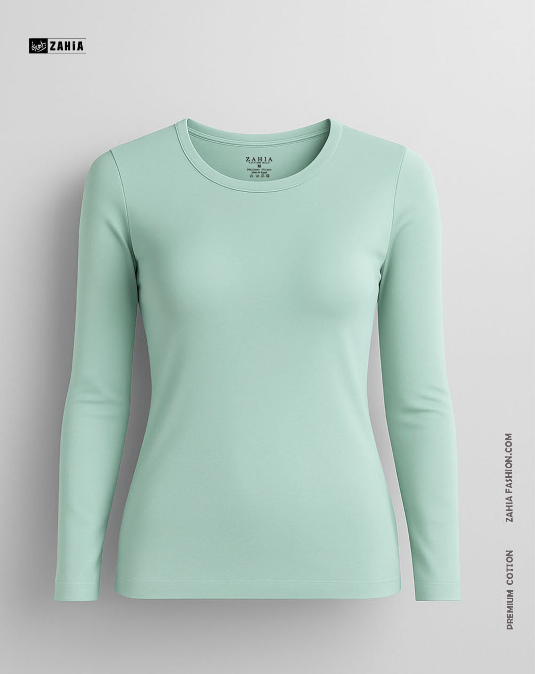 Round Neck Top - Mint Green
