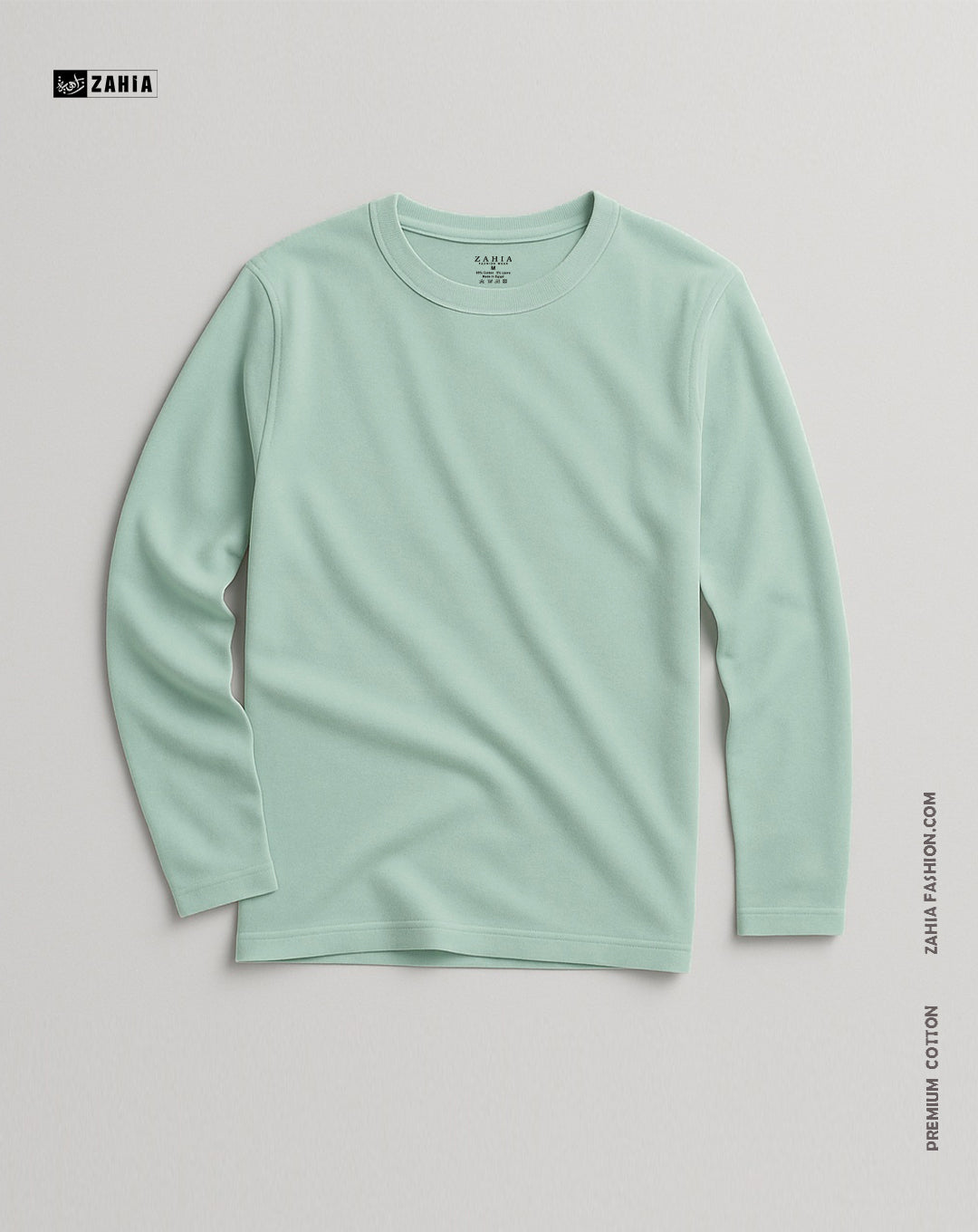 T-Shirt Long Sleeves - Mint Green