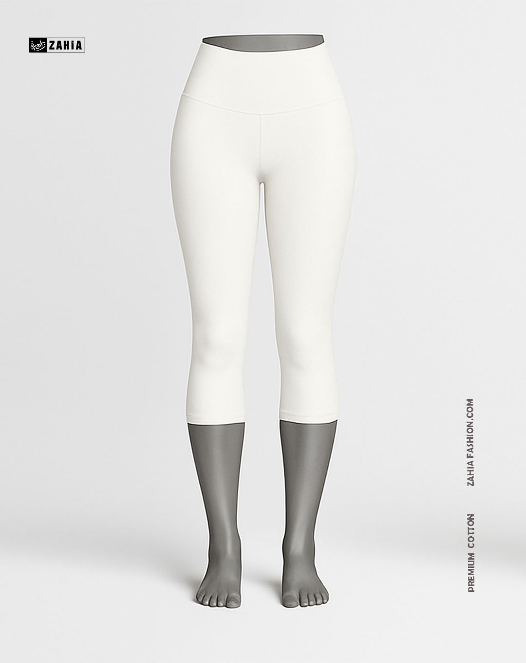 Pantacourt Leggings - White