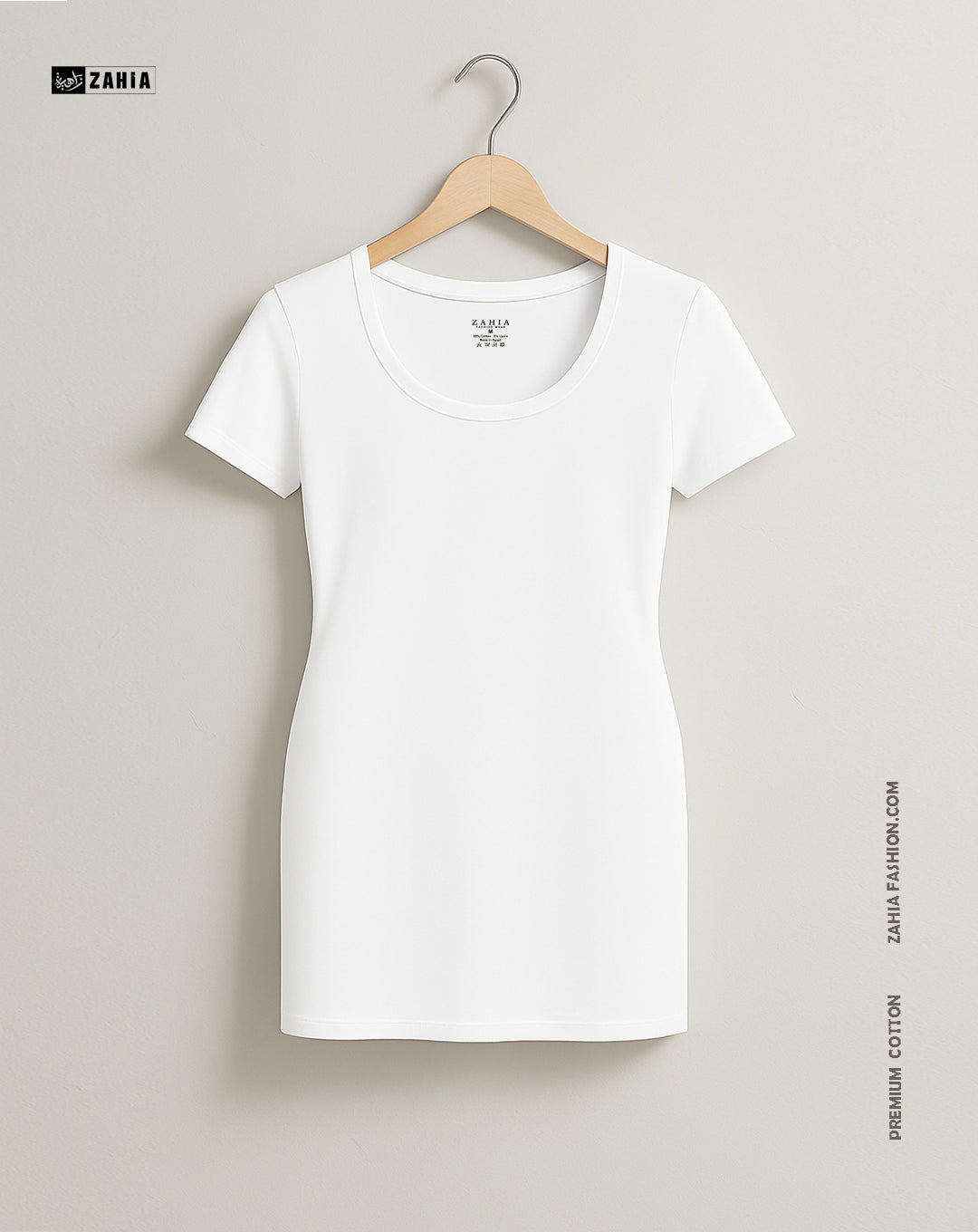 Mini Dress Short Sleeves - White