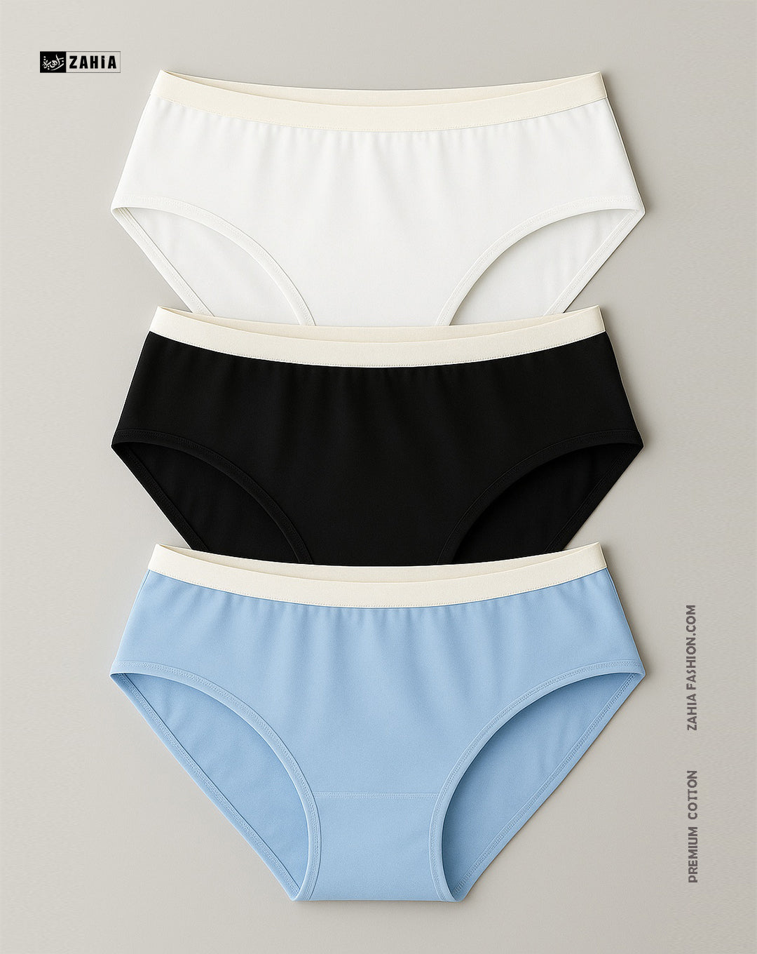 Brief Panties - MultiColor 3 Pcs
