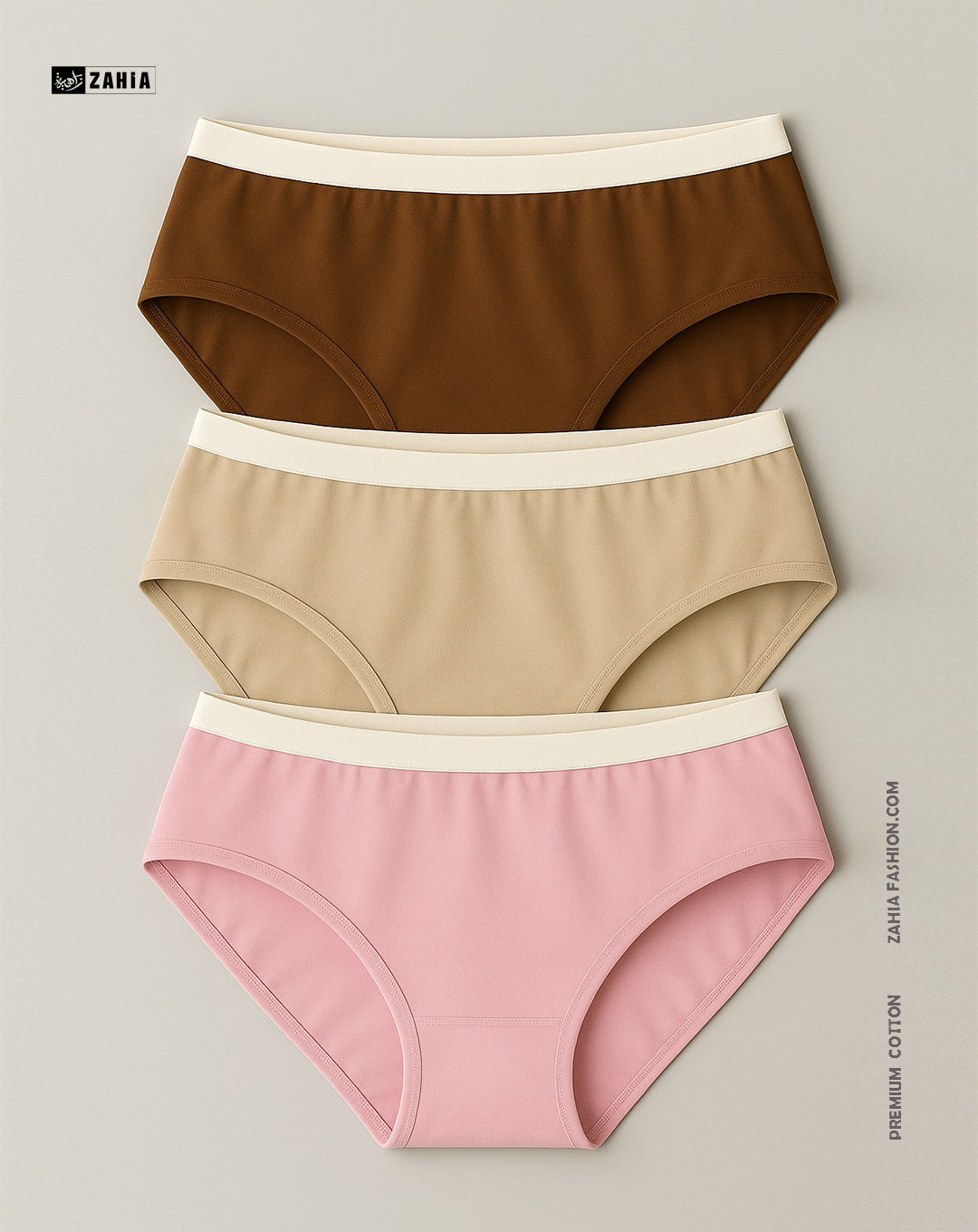 Brief Panties - MultiColor 3 Pcs