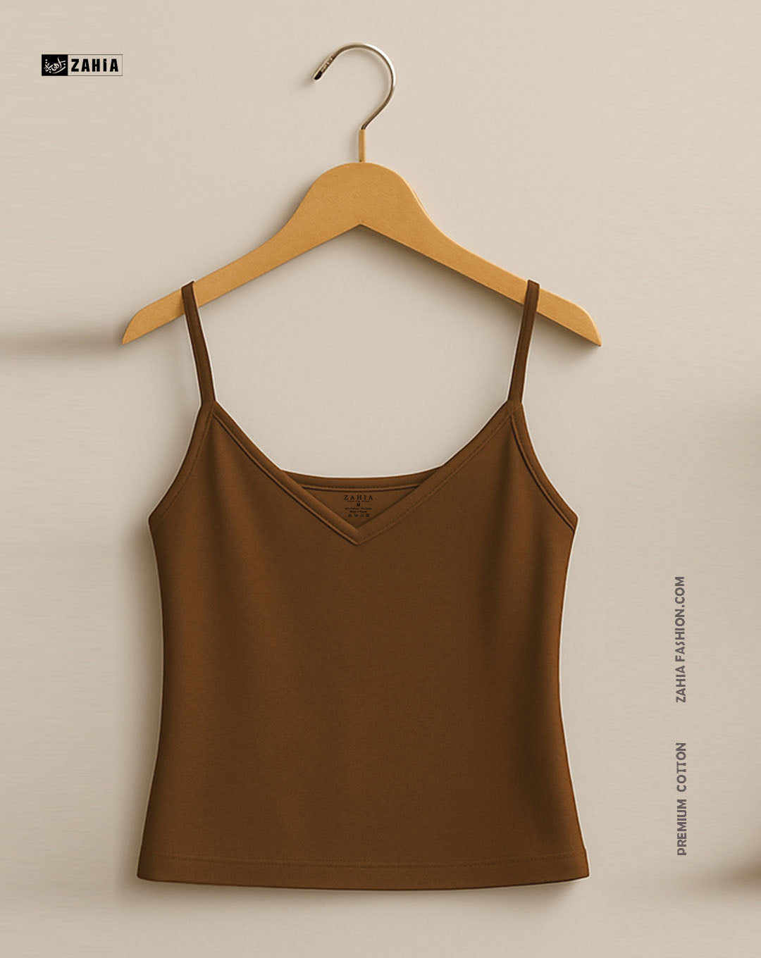 Plunge Round Top - Brown