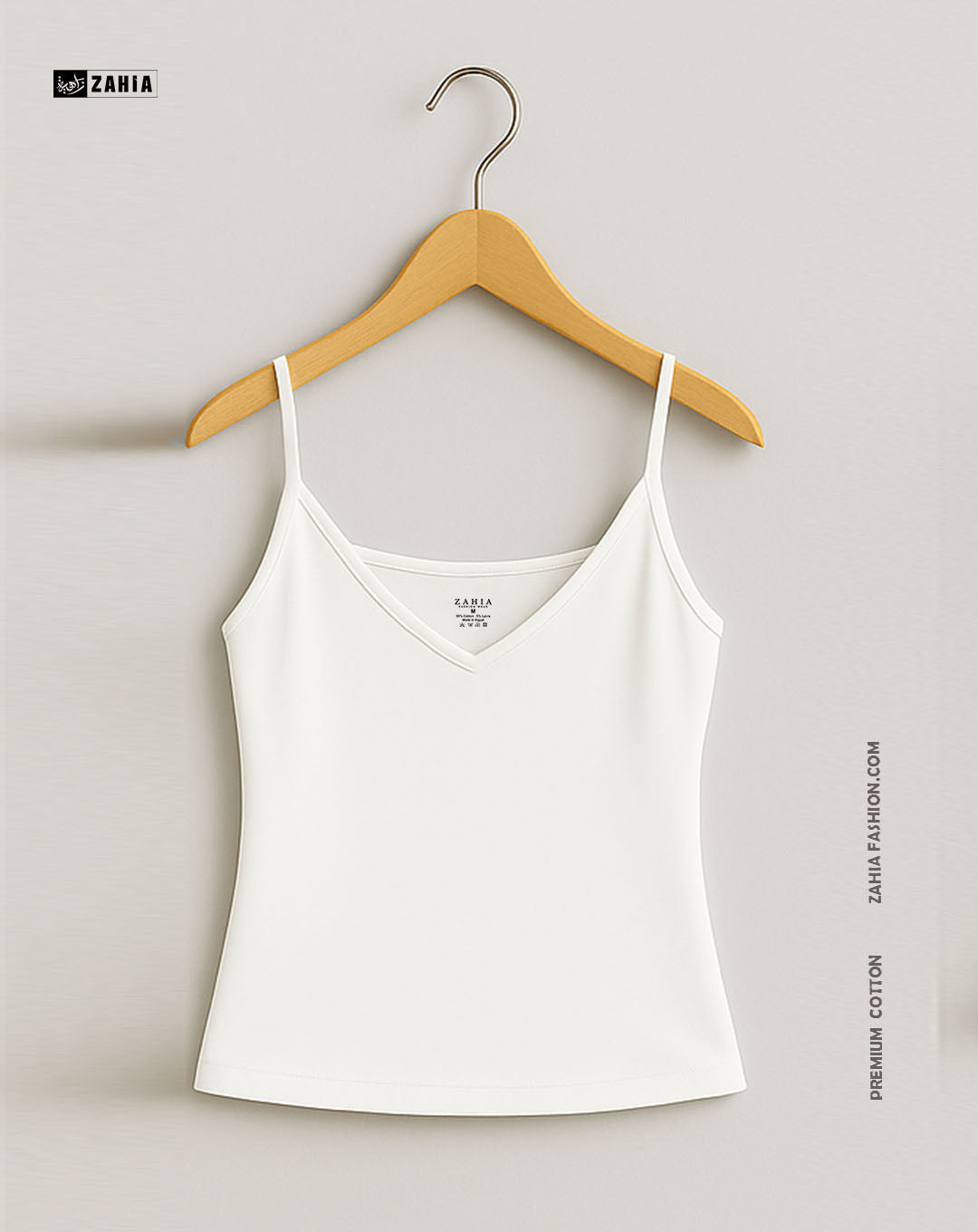 Plunge Round Top - White