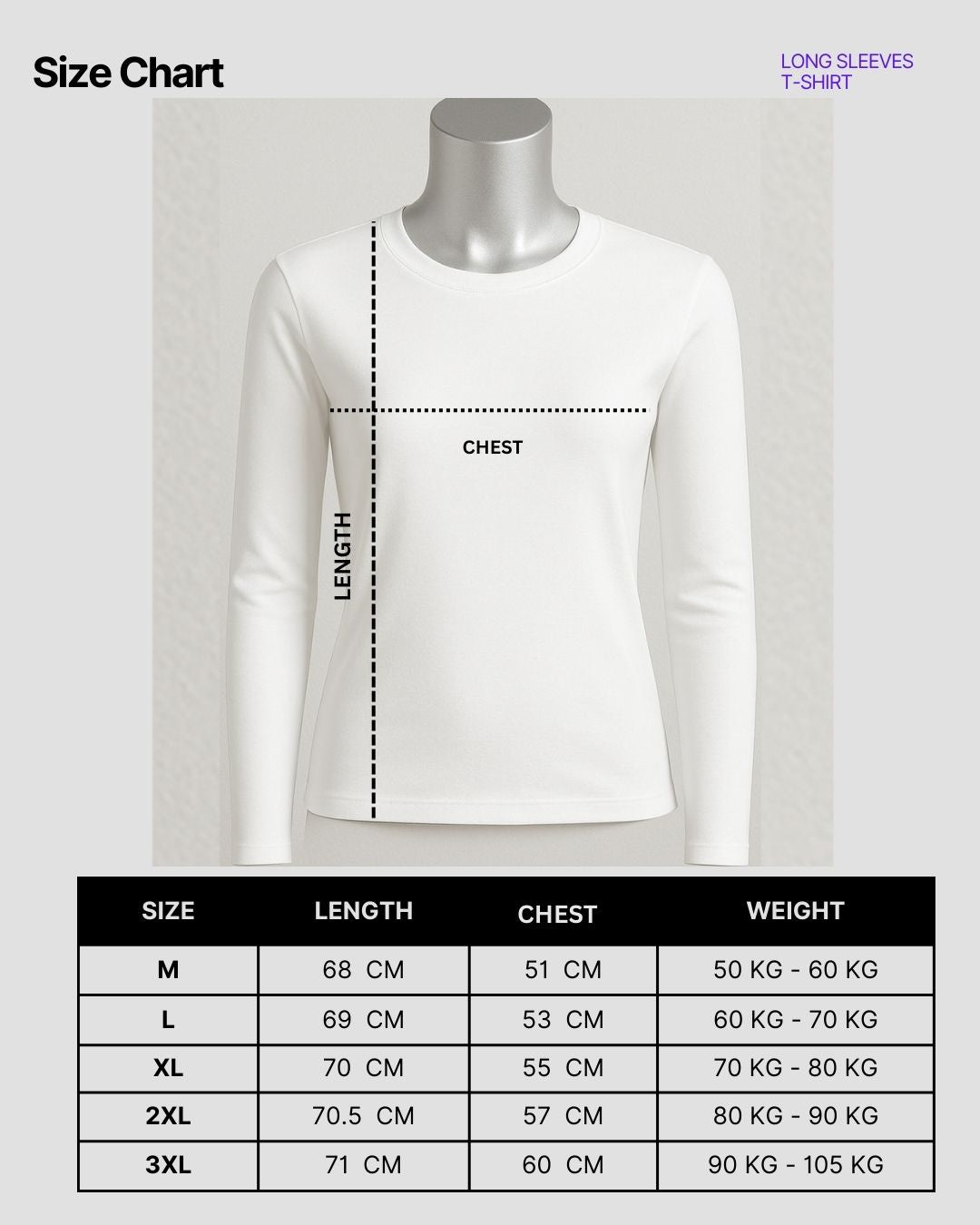 T-Shirt Long Sleeves - White