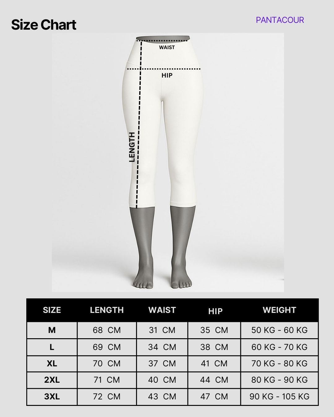 Pantacourt Leggings - Baby Blue
