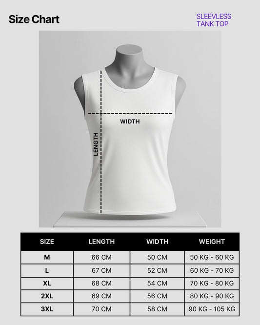 Sleeveless Tank Top - White