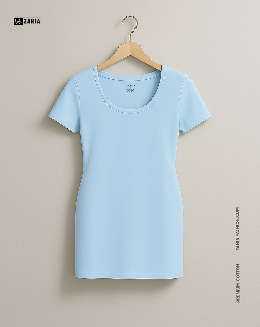 Mini Dress Short Sleeves - Baby Blue