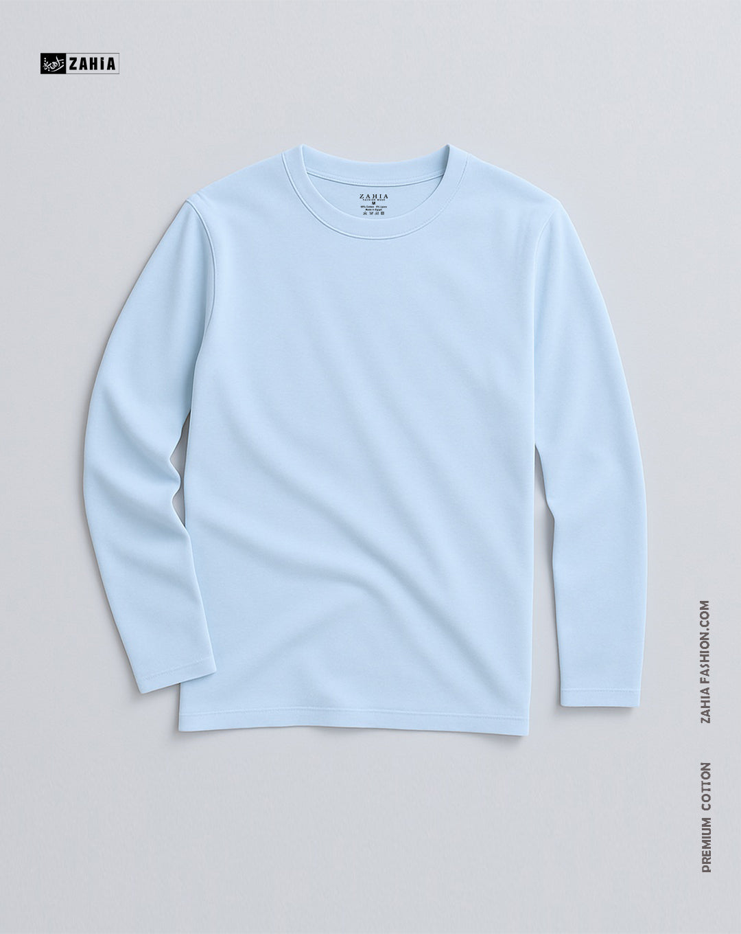 T-Shirt Long Sleeves - Baby Blue