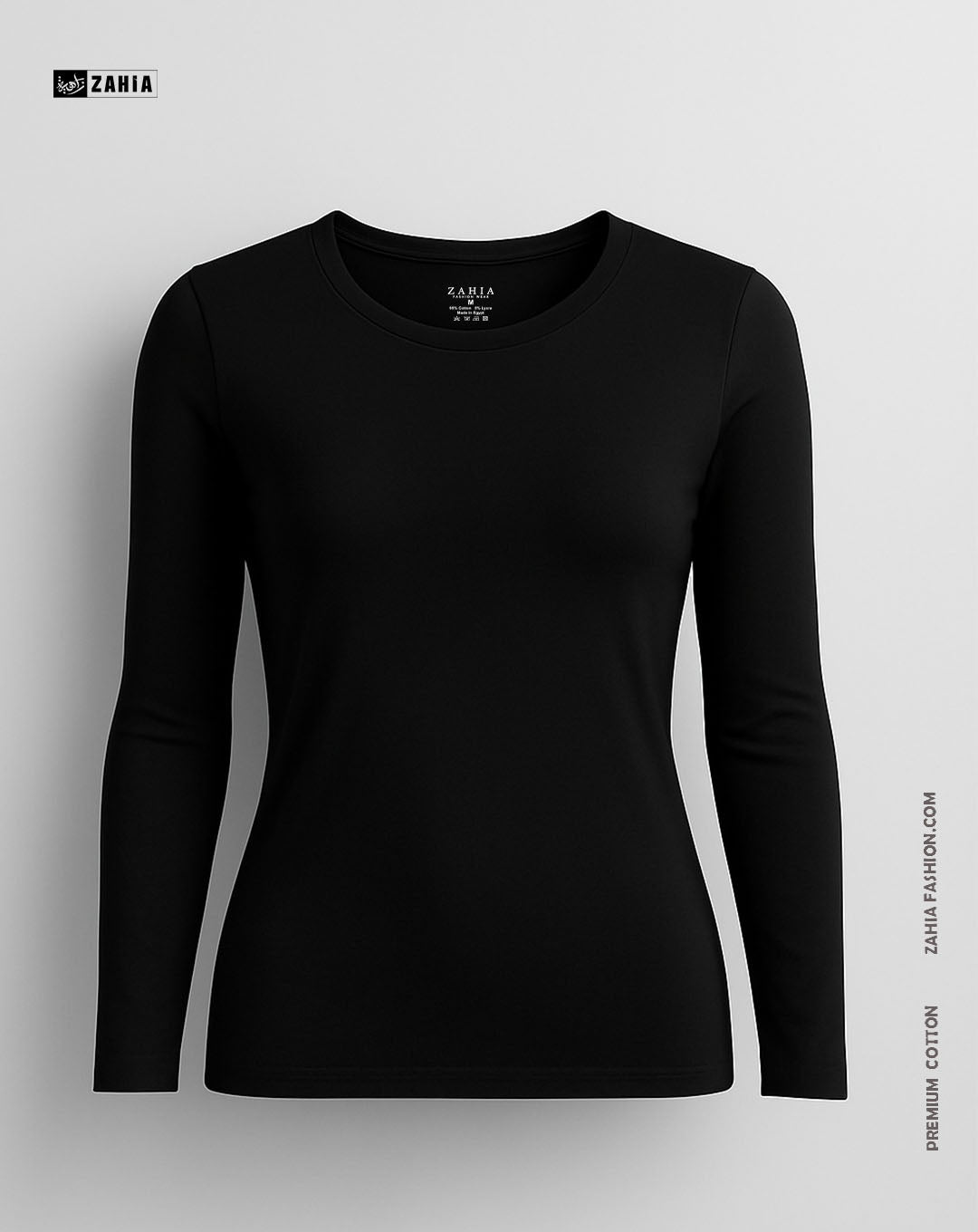 Round Neck Top - Black