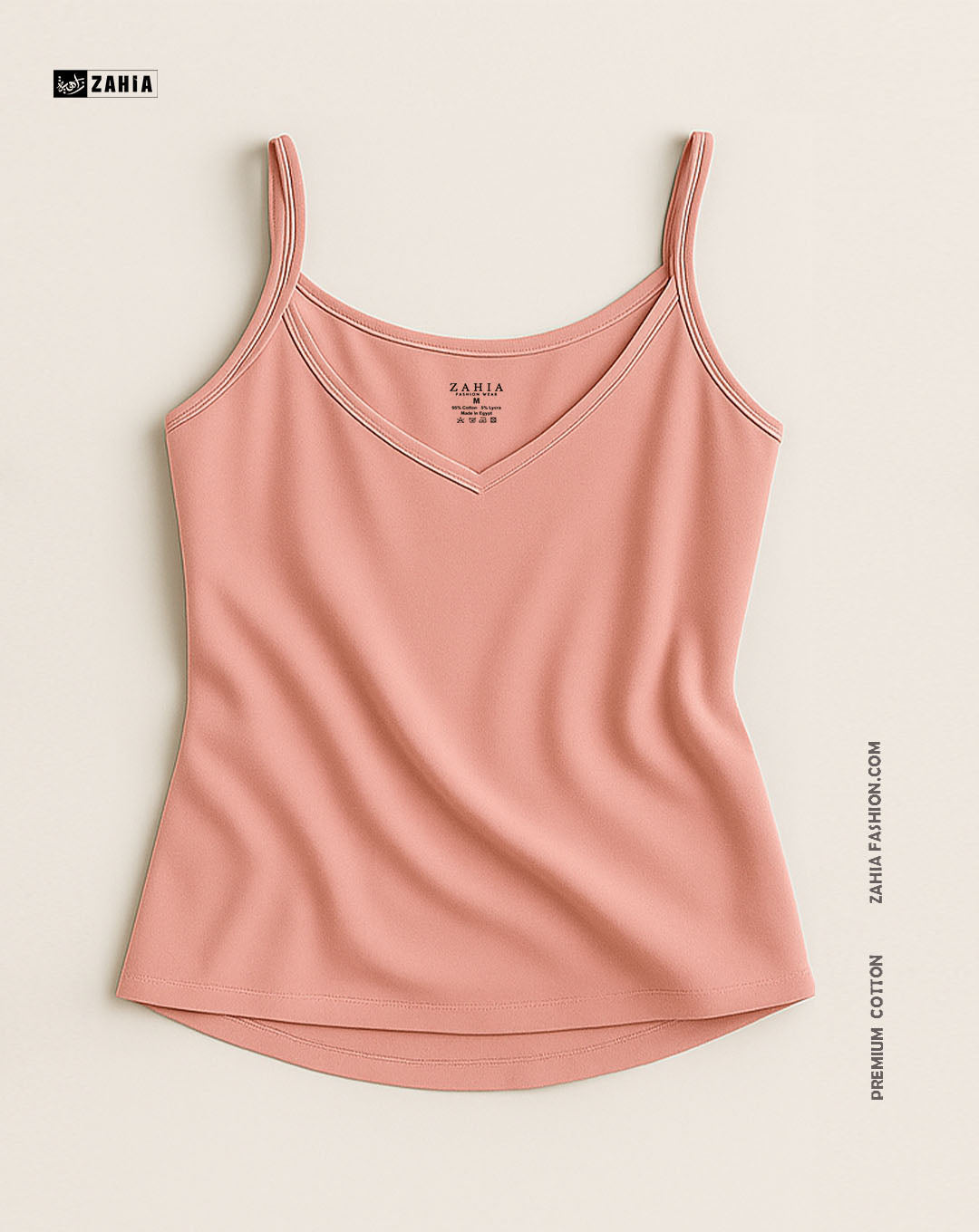 Plunge Round Top - Pink