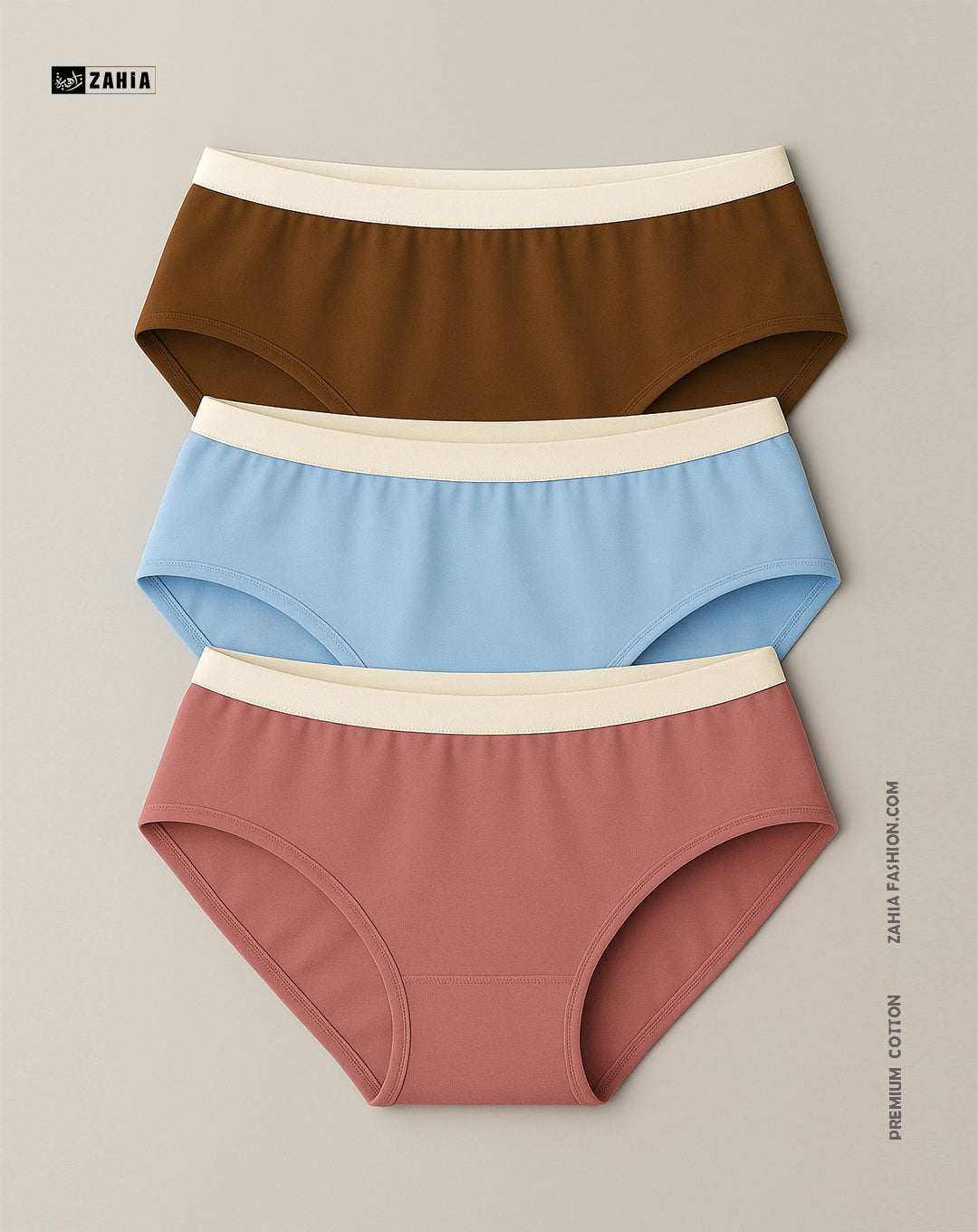 Brief Panties - MultiColor 3 Pcs