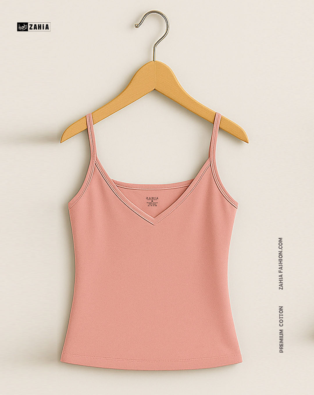 Plunge Round Top - Pink