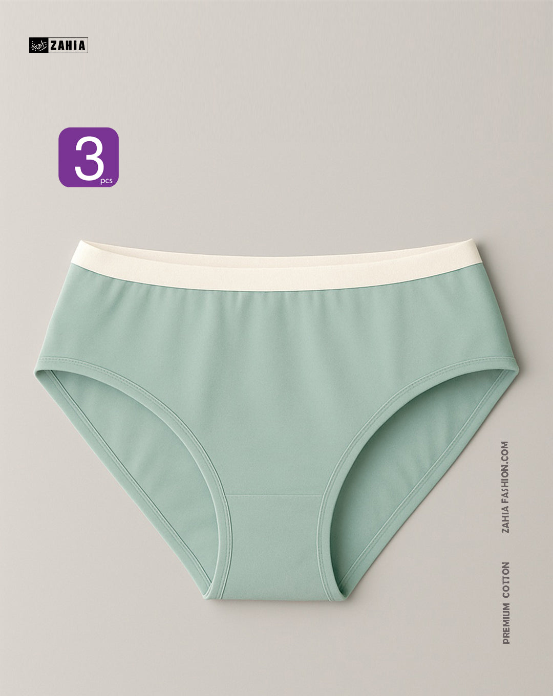 Brief Pantie - Mint Green 3 Pcs