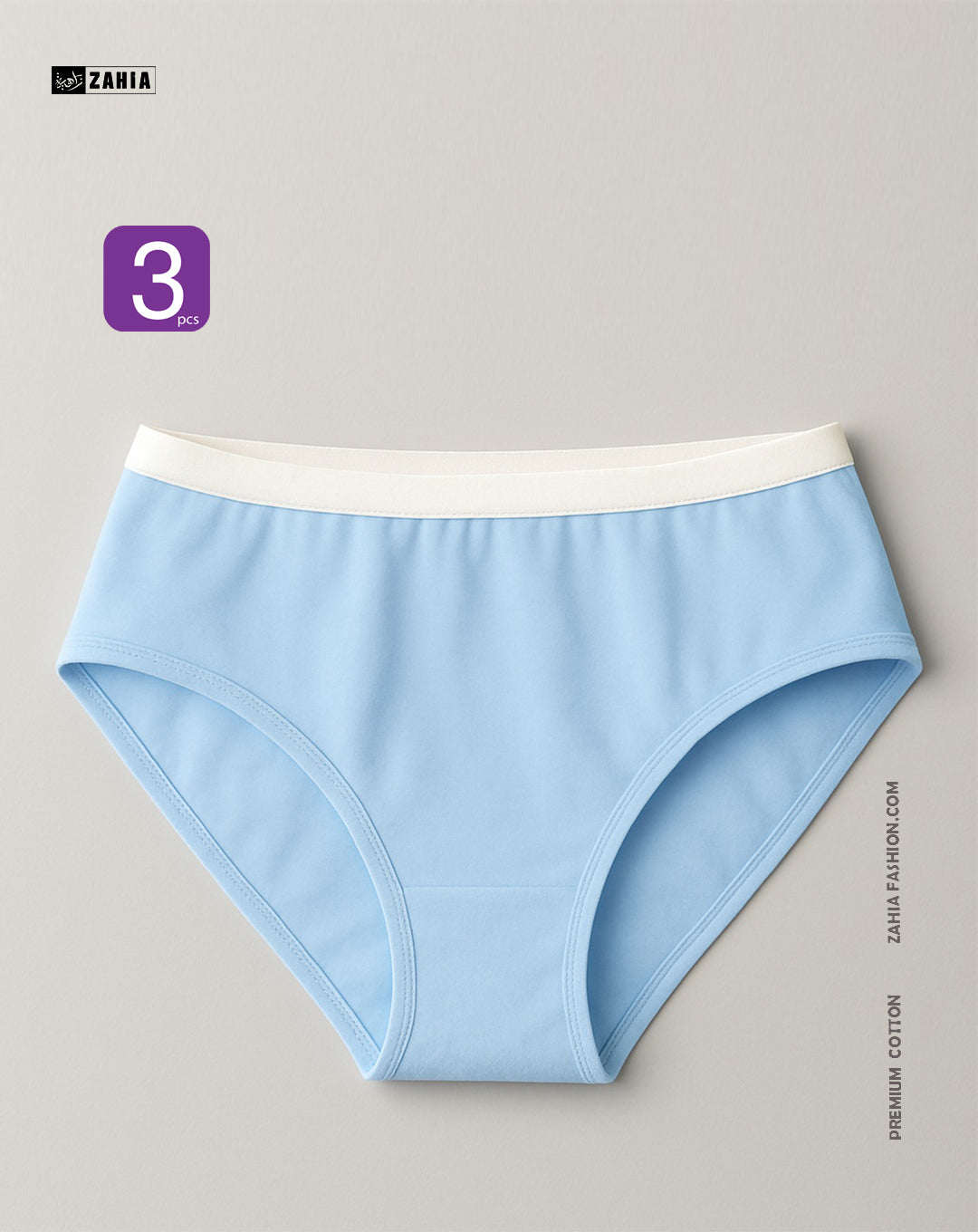 Brief Pantie - Baby Blue 3 Pcs