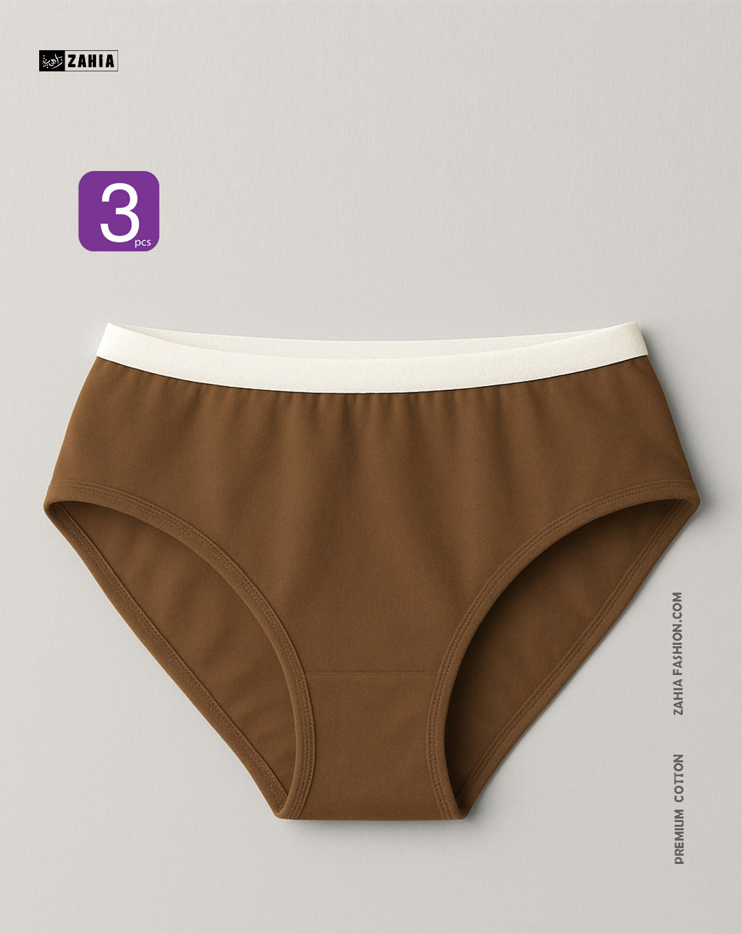Brief Pantie - Brown 3pcs