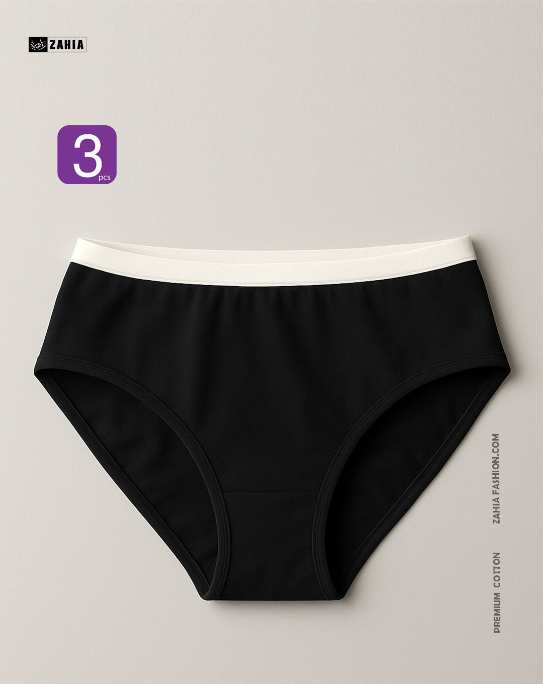Brief Pantie - Black 3pcs