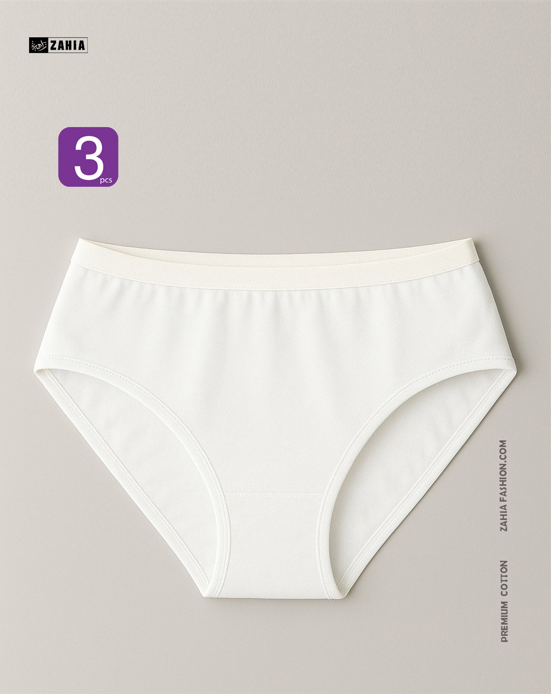 Brief Pantie - Off White 3pcs