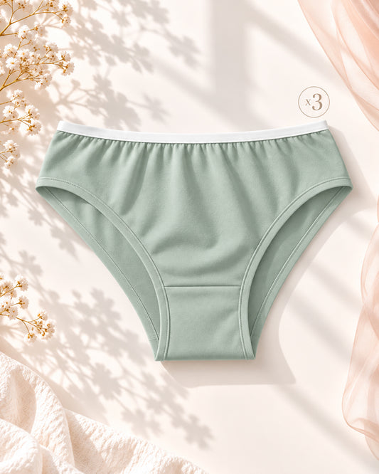 Brief Pantie - Mint Green 3 Pcs