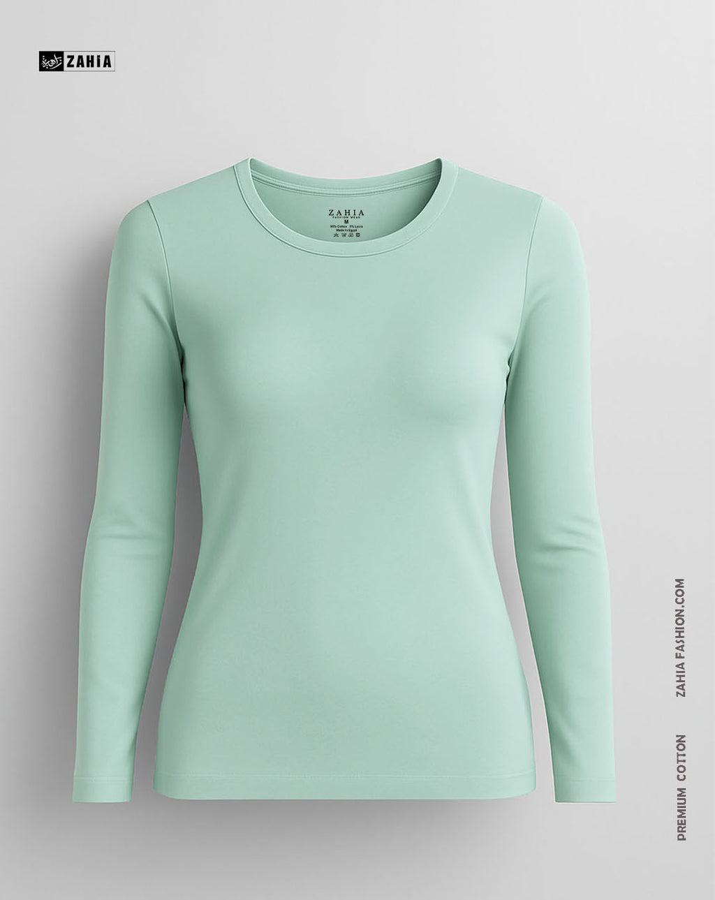 Round Neck Top - Mint Green