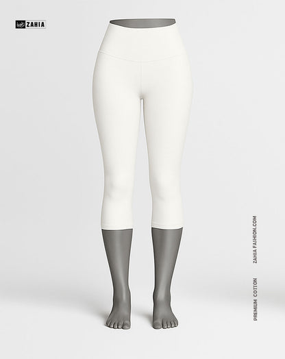 Pantacourt Leggings - White