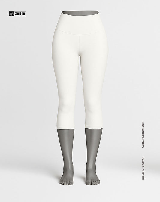 Pantacourt Leggings - White