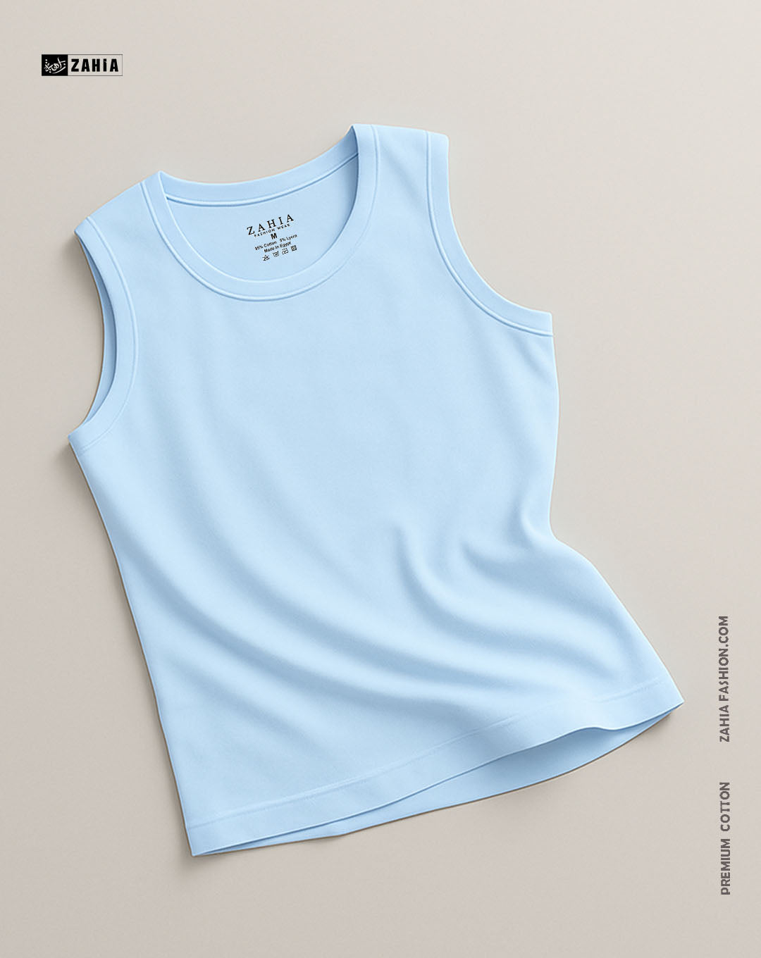 Sleeveless Tank Top - Baby Blue