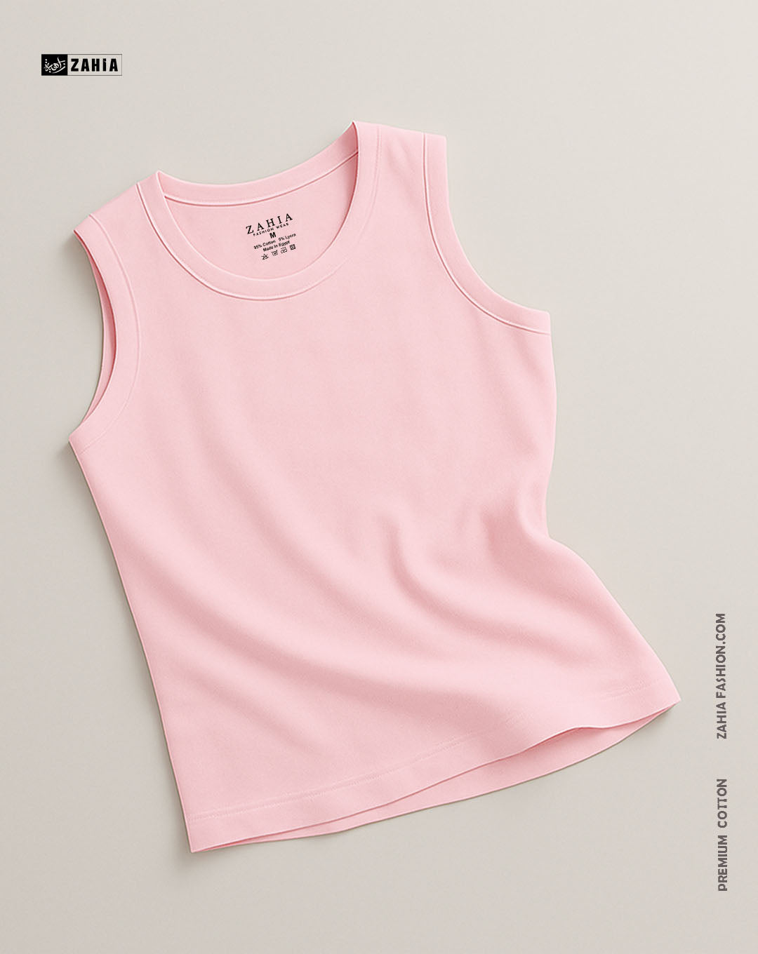 Sleeveless Tank Top - Rose