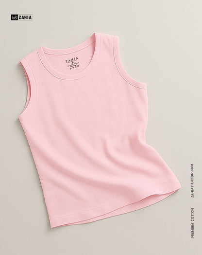 Sleeveless Tank Top - Rose
