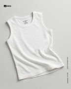 Sleeveless Tank Top - White