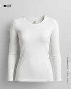 Round Neck Top - White
