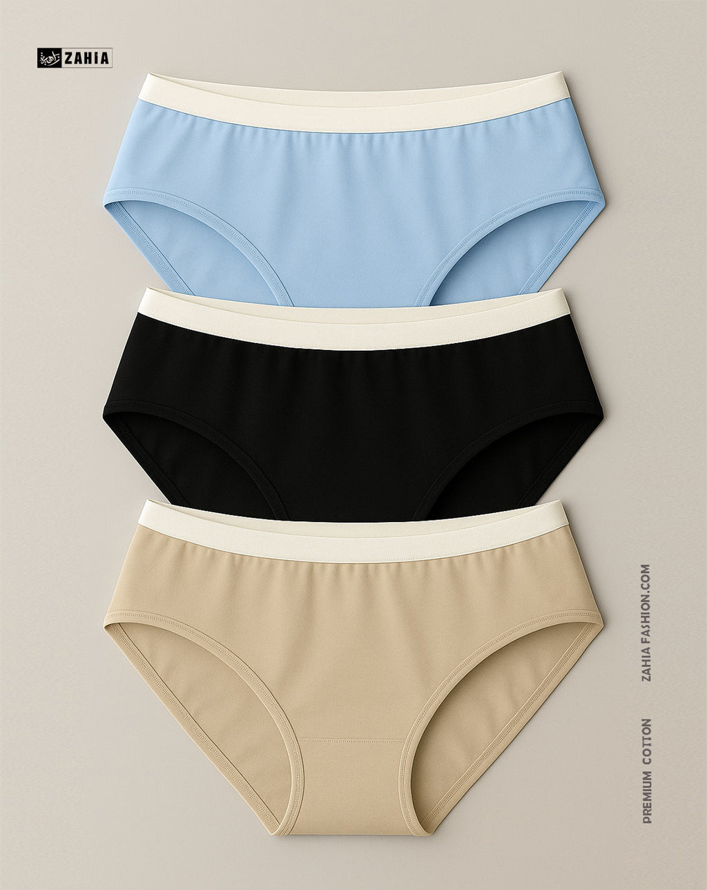 Brief Panties - MultiColor 3 Pcs