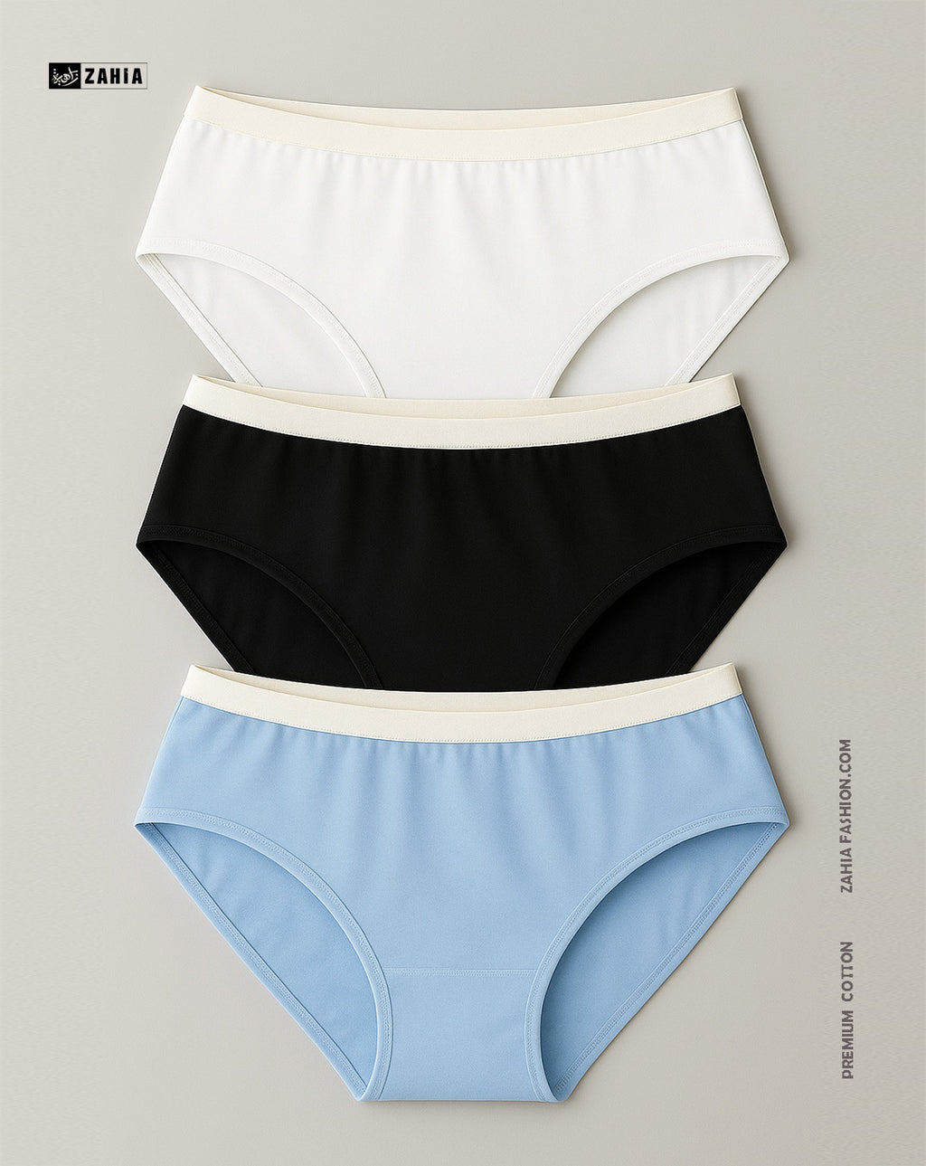 Brief Panties - MultiColor 3 Pcs