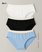 Brief Panties - MultiColor 3 Pcs