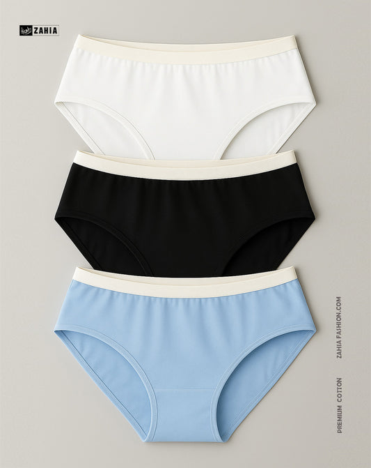 Brief Panties - MultiColor 3 Pcs