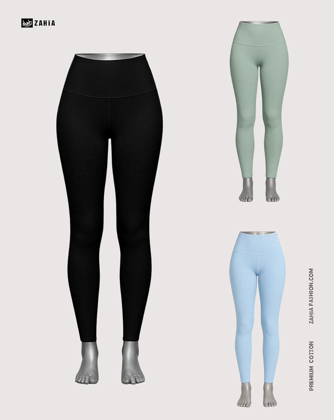 Leggings Mix Colors - 3 Pcs