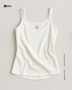 Plunge Round Top - White