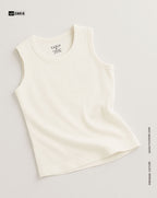 Sleeveless Tank Top - Off White
