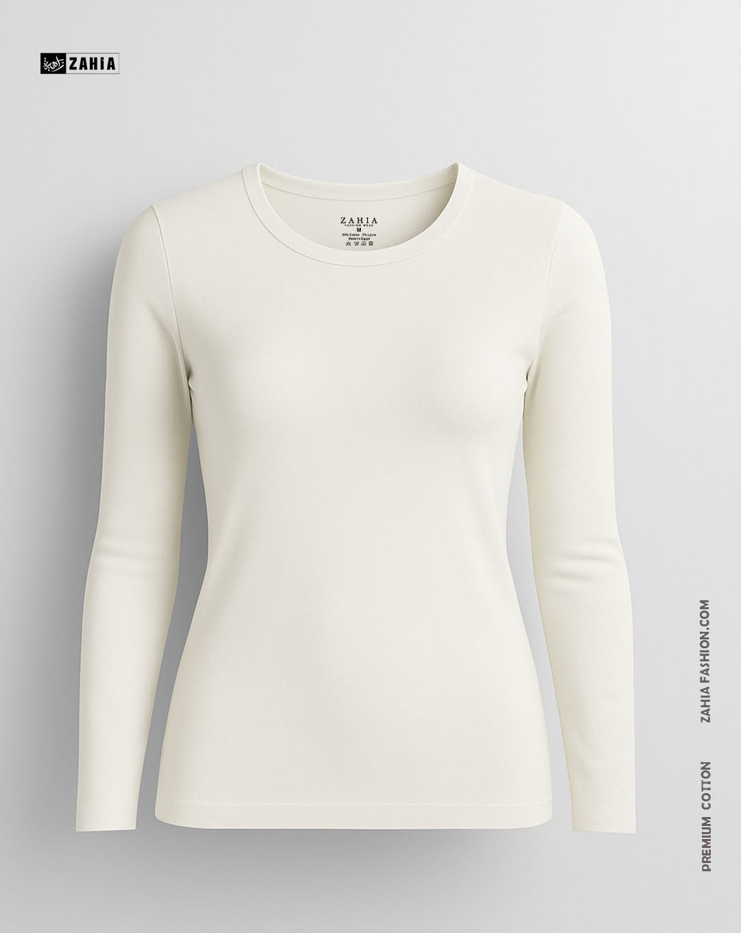Round Neck Top - Off White
