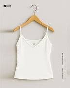 Plunge Round Top - White