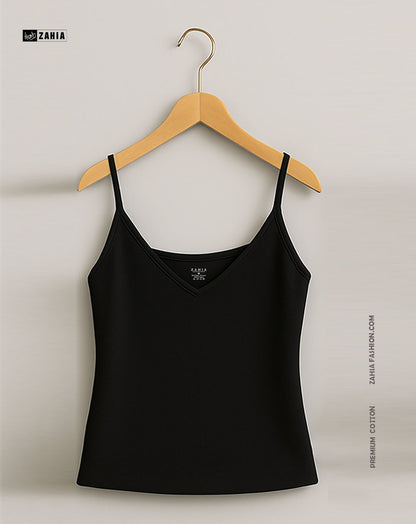 Plunge Round Top - Black