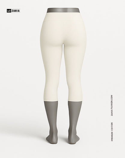 Pantacourt Leggings - Off White