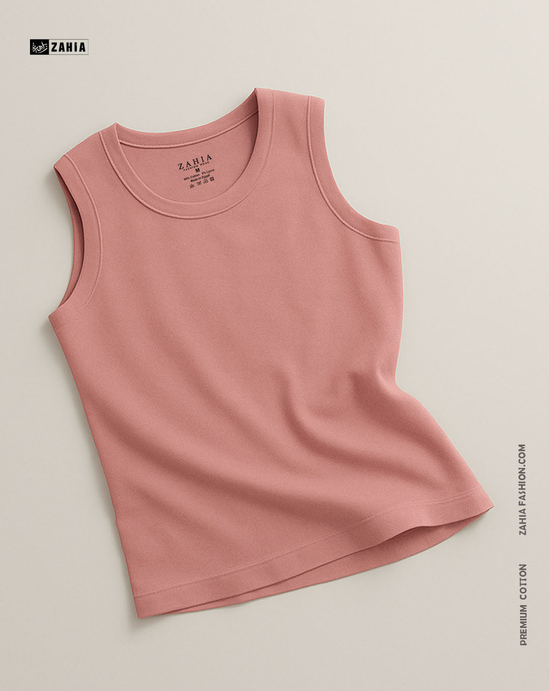 Sleeveless Tank Top - Pink