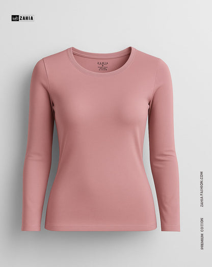 Round Neck Top - Pink