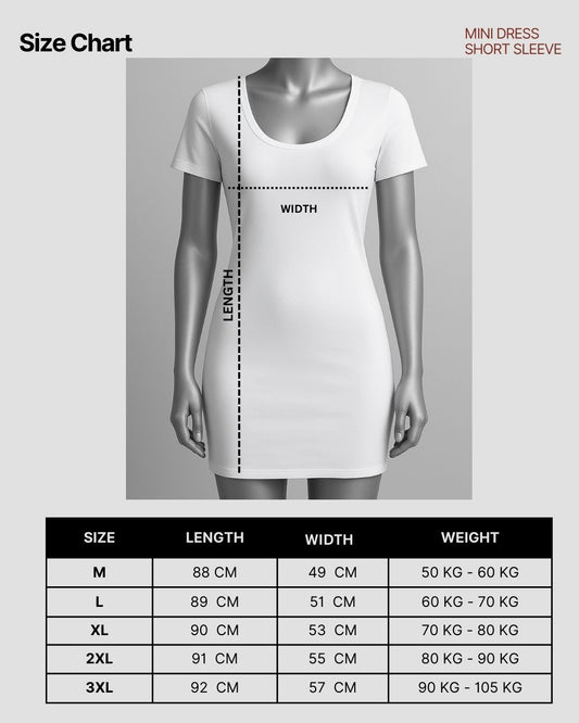 Mini Dress Short Sleeves - Off White