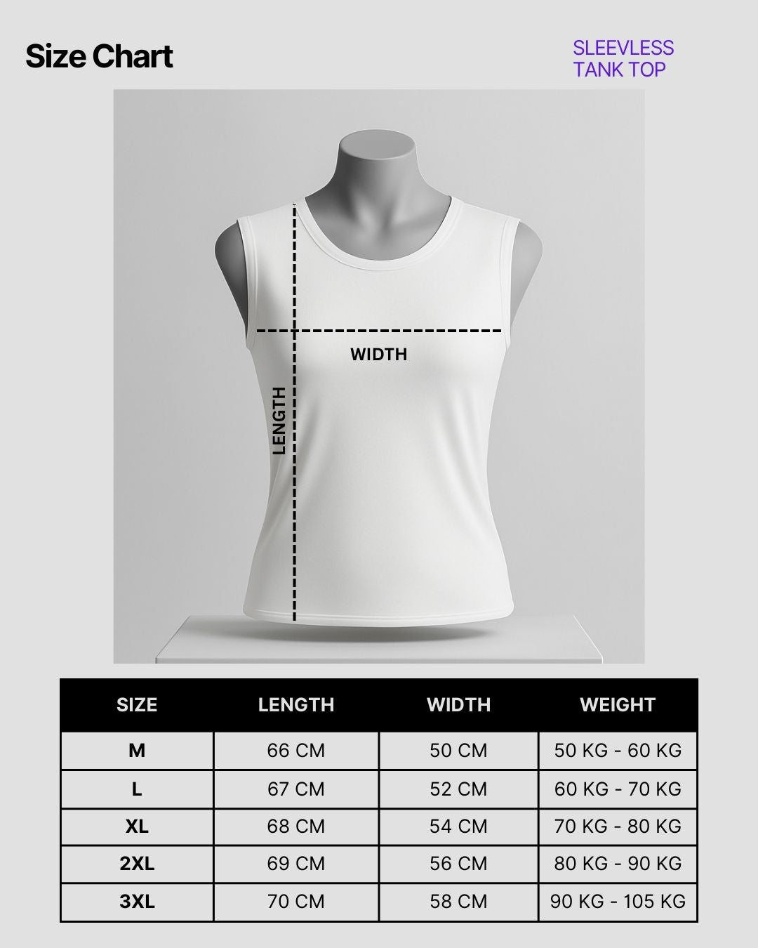 Sleeveless Tank Top - Off White