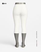 Pantacourt Leggings - White