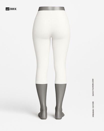Pantacourt Leggings - White