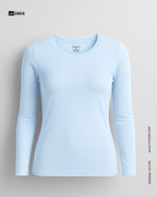 Round Neck Top - Baby Blue