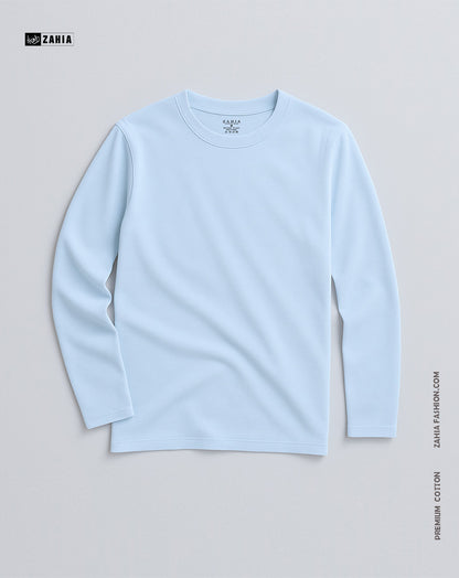 T-Shirt Long Sleeves - Baby Blue